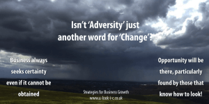 Business Adversity and Change