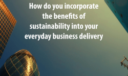 Incorporating the benefits of sustainability into business delivery