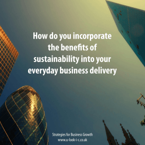 sustainability
